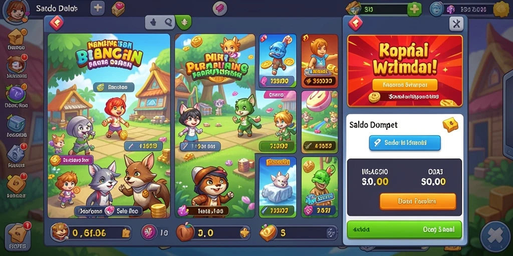 Keseruan saat memenangkan putaran bonus gratis.
