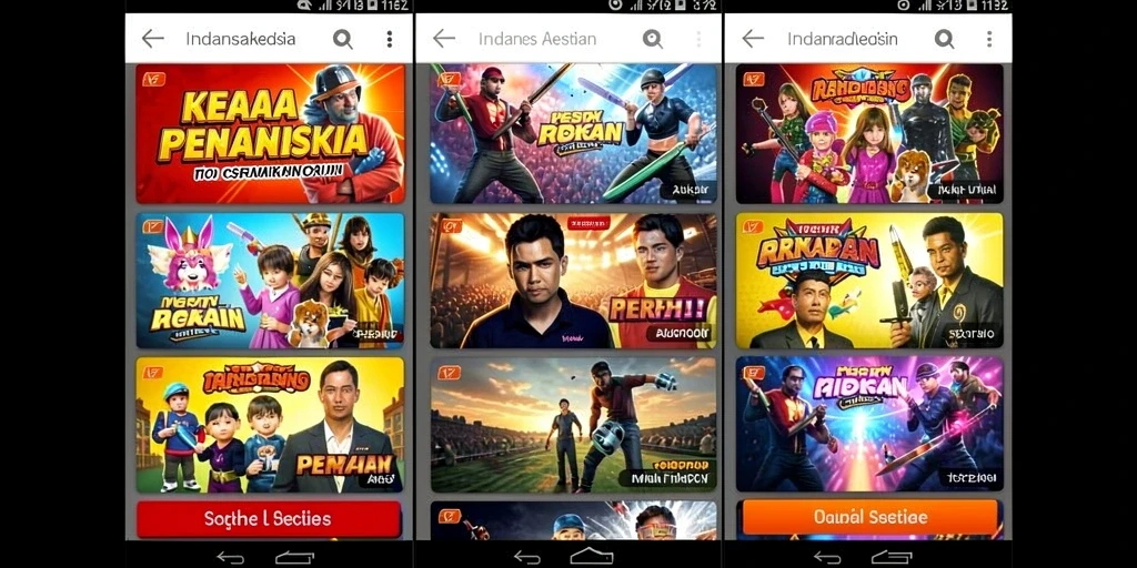 Berbagai mode permainan yang menantang dan menarik.