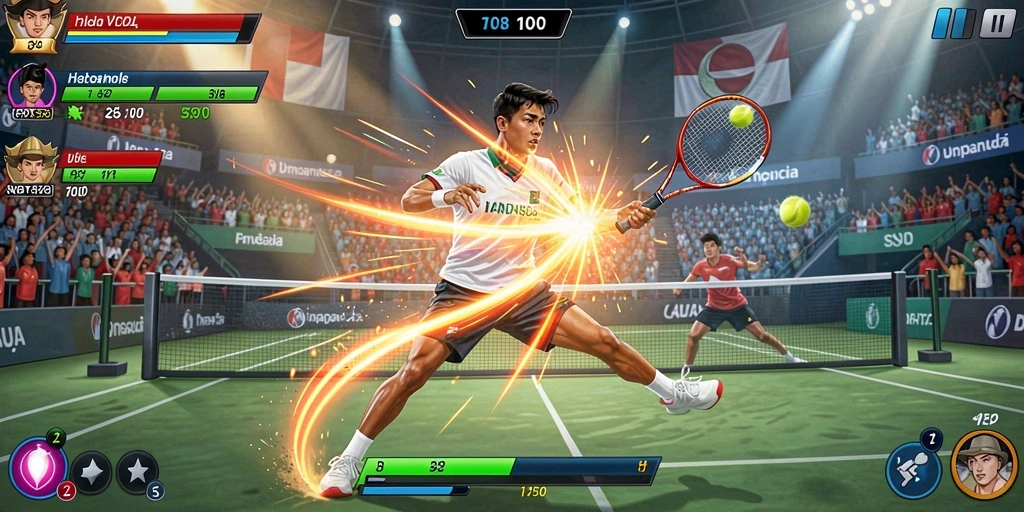 Mode multiplayer untuk bersaing dengan pemain lain.